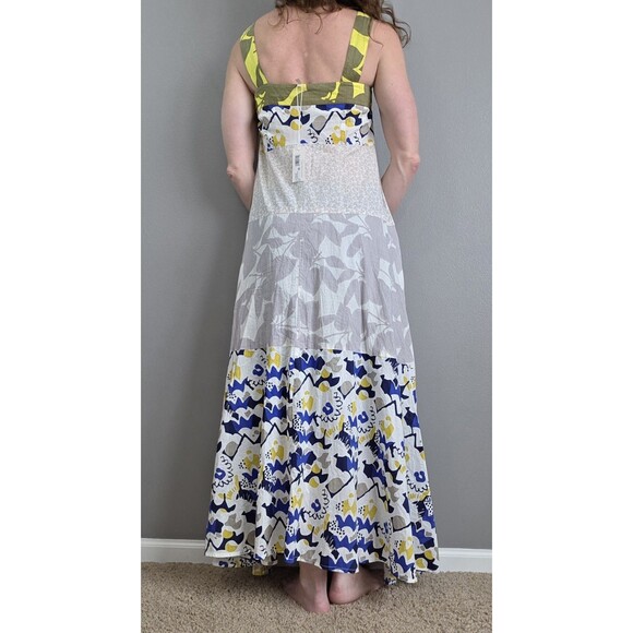 NWT Rebecca Taylor | Sz 0 | Maxi Sundress 💚 💙 💛 Floral Flowy Care Tag Missing - Picture 4 of 13